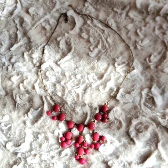 Statement Bubble BID Pink Necklace - Picture 1 of 5